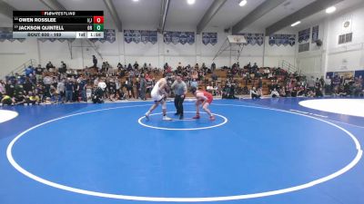 169 lbs Champ. Round 2 - Jackson Quintell, Oak Ridge vs Owen Rosslee, Independence (San Jose)