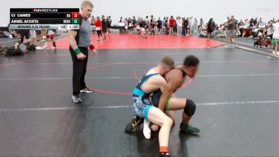132 lbs Round 3 (4 Team) - Angel Acosta, Bulloch Bandits Wrestling Club vs CJ Caines, Mat Assassins