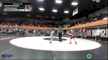 43 lbs Rr Rnd 2 - Grayson Mortimer, Lions Wrestling Academy vs Carter Casillas, Noble Takedown Club