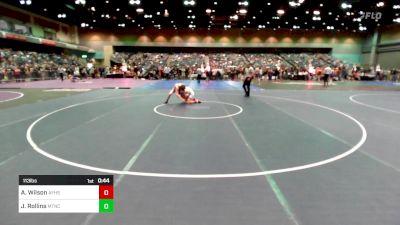 113 lbs Consi Of 32 #2 - Atreus Cougar Wilson, American Fork vs James Rollins, Mountain Crest