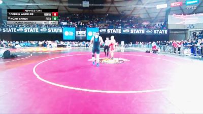 Boys 1B/2B 285 Champ. Round 2 - Noah Baker, Freeman vs Derrik Wheeler, White Swan