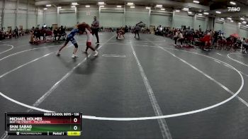 126 lbs Quarterfinal - Michael Holmes, Beat The Streets - Philadelphia vs Shai Sabag, River Wrestling