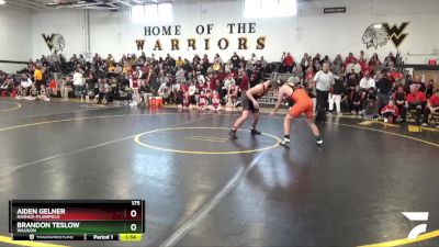 175 lbs Quarterfinal - Brandon Teslow, Waukon vs Aiden Gelner, Nashua-Plainfield