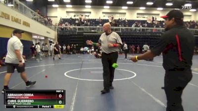 141 lbs Semifinal - Abraham Cerda, Fresno City College vs Chris Guerrero, Victor Valley College