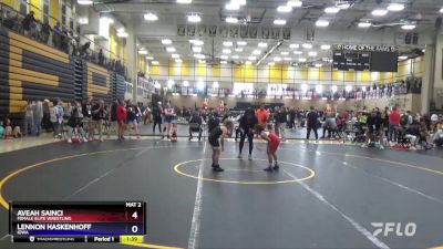 67 lbs Round 3 - Aveah Sainci, Female Elite Wrestling vs Lennon Haskenhoff, Iowa