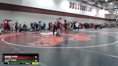 106 lbs Quarterfinal - Jensen Sosbe, Southport vs Wyatt Maus, Attica