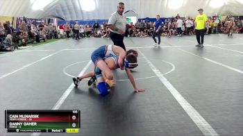 105 lbs Round 2 (8 Team) - Cain Mlinarsik, Terps Xtreme vs Danny Gamer, FORGE