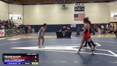109 lbs Cons. Round 1 - Melanie Salazar, Simpson University (CA) vs Nayeli Flores Roque, Eastern Oregon University