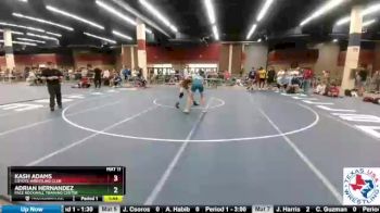 120 lbs Champ. Round 1 - Kash Adams, Coyote Wrestling Club vs Adrian Hernandez, Pace Rockwall Training Center