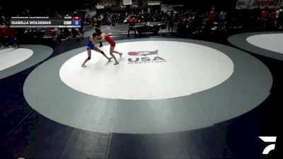 115 lbs Mariana Gonzalez, CVWA - Central Valley Wrestling Association vs Isabella Woldemar, CMWA - Coastal Mountain Wrestling Association