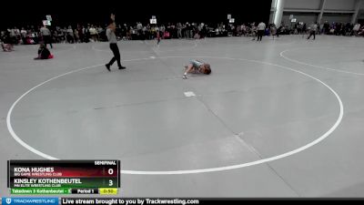 55-60 lbs Semifinal - Kinsley Kothenbeutel, MN Elite Wrestling Club vs Kona Hughes, Big Game Wrestling Club