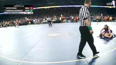 D2-150 lbs Champ. Round 1 - Jacob Hodge, Fowlerville HS vs Christian Bossbach, John Glenn HS (Bay City)