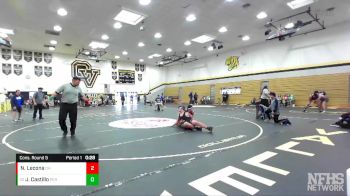 220 lbs Cons. Round 5 - Javier Castillo, Perris vs Nelson Lecona, Dana Hills