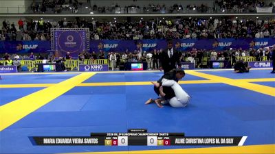 Aline Christina Lopes M. Da Silv vs Maria Eduarda Vieira Santos 2026 European Jiu-Jitsu IBJJF Championship