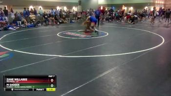 160 lbs Placement Matches (16 Team) - Zane Willabee, Michigan vs M Sadeek, Florida Young Gunslingers