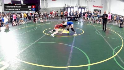 120 lbs 1st Place Match - Cheyenne Frank, Michigan Revolution Wrestling Club vs Sydney Cannon, Patton Trained WC