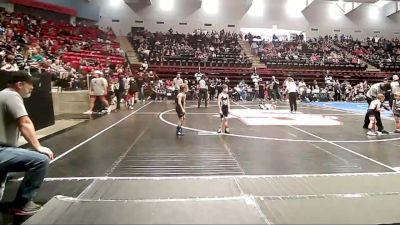 52 lbs Consi Of 8 #1 - Austin Bruce, Black Fox Wrestling Club vs Aaryan Neubauer, Keystone Kids Sand Springs