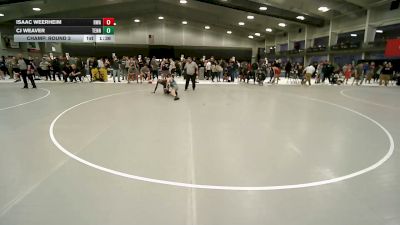 118.6-119.2 lbs Champ. Round 3 - Isaac Weerheim, Heartland Wrestling Academy vs CJ Weaver, Tennessee