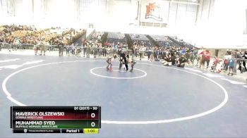 50 lbs Quarterfinal - Muhammad Syed, Buffalo Nomads Wrestling vs Maverick Olszewski, Gowaa Wrestling