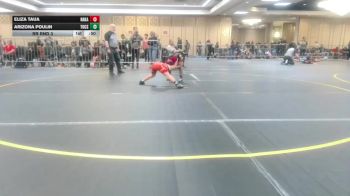 74 lbs Rr Rnd 3 - Eliza Taua, Nakamura Wrestling vs Arizona Poulin, Tucson Cyclones