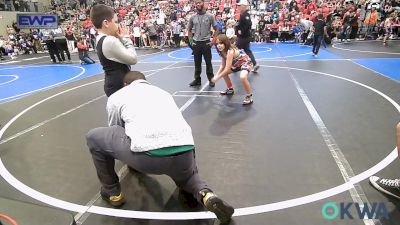 100 lbs Round Of 16 - Roman Baker, Skiatook Youth Wrestling vs Kayden Hicks, Muskogee Rougher Youth Wrestling