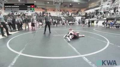 73-76 lbs Rr Rnd 3 - Hunter Gardner, Duncan Demon Wrestling vs Lincoln Sanders, Cowboy Wrestling Club