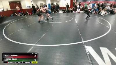 150 lbs Cons. Round 3 - Porter Blau, Lovell vs Wyatt Timboe, Jackson Hole