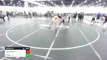 132 lbs Round Of 16 - Jake Simmons, Oakdale, Wrestling vs Cole Baer, Aniciete TC