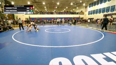 190 lbs Semifinal - Asa Knutson, Hanford vs Jorden Tyler, Sandpoint