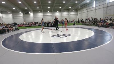 95 lbs Mia Pardo, North Carolina Blue vs Masaya Wheeler, California Silver