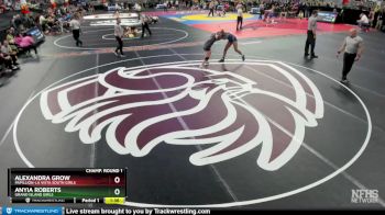 Champ. Round 1 - Alexandra Grow, Papillion-La Vista South Girls vs Anyia Roberts, Grand Island Girls