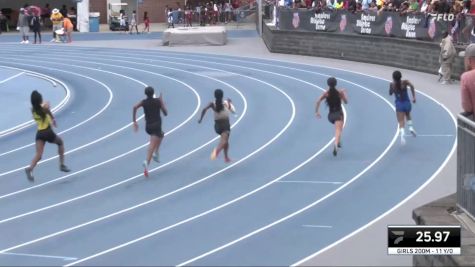 Youth Girls' 200m Championship, Semi-Finals 3 - Age 11