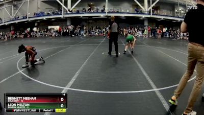 100 lbs Round 1 (6 Team) - Bennett Meehan, Doughboy vs Leon Melton, Buxton Squeeze