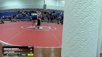 160 lbs Finals (2 Team) - Draeven Bennett, Center Grove Wrestling Club vs Luke McCoin, Delta Wrestling Club Inc.