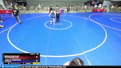 152 lbs Cons. Semi - Rosalynn Diaz, Delta Wrestling Club vs Amelia Montoya, California