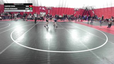 14U Boys - 126 lbs Champ. Round 1 - Carter Cook, Port Washington Piranha Wrestling Club vs Ethan Robaidek, Monona Grove/McFarland Wrestling Club