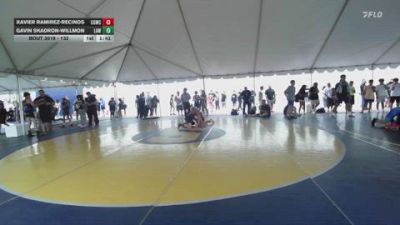 132 lbs Round 1 - Gavin Skadron-Willmon, LAWC vs Xavier Ramirez-Recinos, Cal Grapplers Wrestling Club