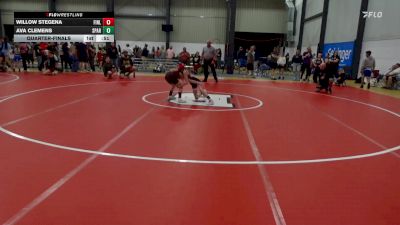 68 lbs Quarterfinal - Willow Stegena, Finleyville vs Ava Clemens, Sparta