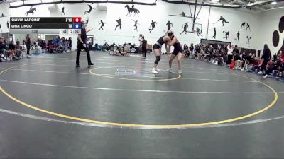 138 lbs Round 3 (16 Team) - Olivia Lapoint, D`Youville vs Lina Lingo, Tiffin University