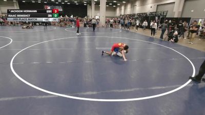 75 lbs 3rd Place Match - Jackson Hermann, Greater Heights Wrestling Club vs Isaac Benedict, Sebolt Wrestling Academy