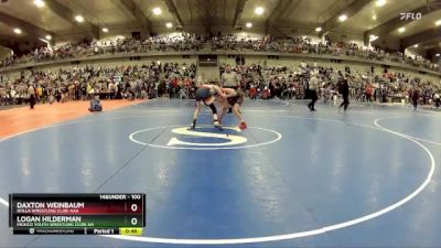 100 lbs Cons. Round 5 - Daxton Weinbaum, Rolla Wrestling Club-AAA vs Logan Hilderman, Mexico Youth Wrestling Club-AA