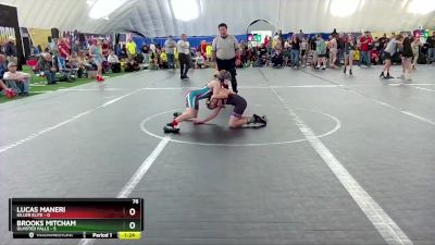 76 lbs Finals (2 Team) - Lucas Maneri, Killer Elite vs Brooks Mitcham, Olmsted Falls