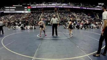 107 lbs Semifinal - Sara Warren, Hoke County vs Khiry Reese, Rosewood