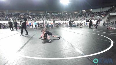 46 lbs Consi Of 8 #2 - Jackson Tackett, Morris Eagle Wrestling Club vs Heith Dollins, Madill Takedown