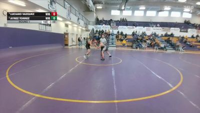 215 lbs Round 1 - Ayrez Torrez, Worland vs Luciano Vazquez, Worland