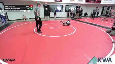 64 lbs Rr Rnd 3 - Jack Clover, Wyandotte Youth Wrestling vs Mason McCuistion, Tiger Trained Wrestling