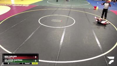 65 lbs Semis & 1st Wrestleback (8 Team) - Solomon Aultman, Grand Rapids vs Ben Carlsen, Centennial