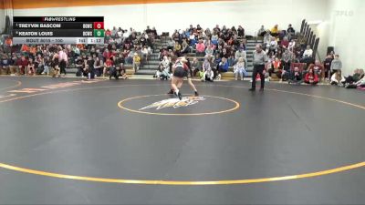 100 lbs Quarterfinal - Treyvin Bascom, Big Game Wrestling Club vs Keaton Louis, Benton Community Wrestling Clu