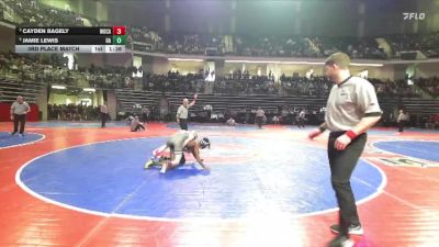 106-4A 3rd Place Match - Jamie Lewis, Harris County vs Cayden Bagely, Woodland, Cartersville