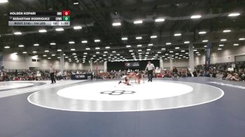 144 lbs Quarters - Sebastian Rodriguez, Coachella Valley Wrestling Club vs Holden Kopari, Dickinson Wrestling Club